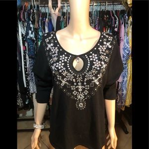 Vintage Victor Costa Beaded Top